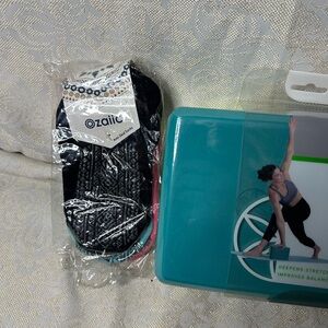 Gaiam Foam Yoga Block - Supportive Foam Soft Non-Slip Surface for Yoga W Socks